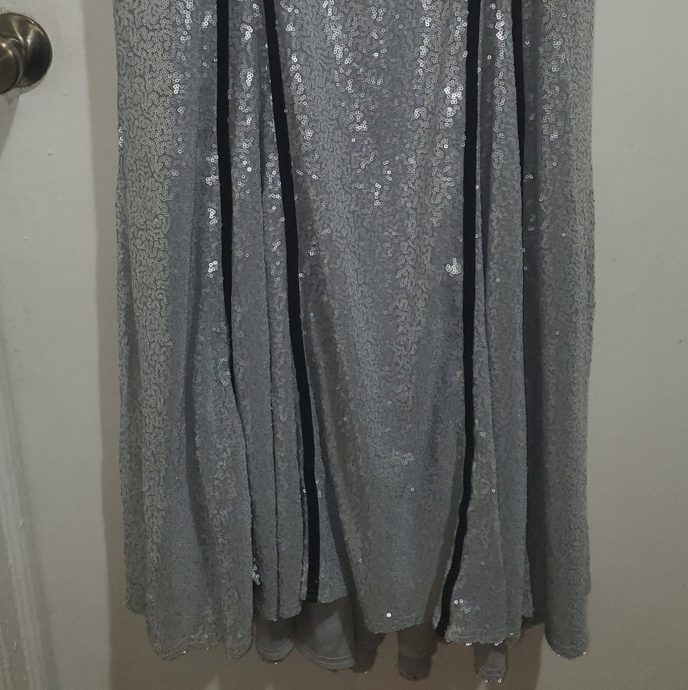 Tadashi Shoji Janus Lace Sequin Sleeveless Gown Si - Picture 8 of 13